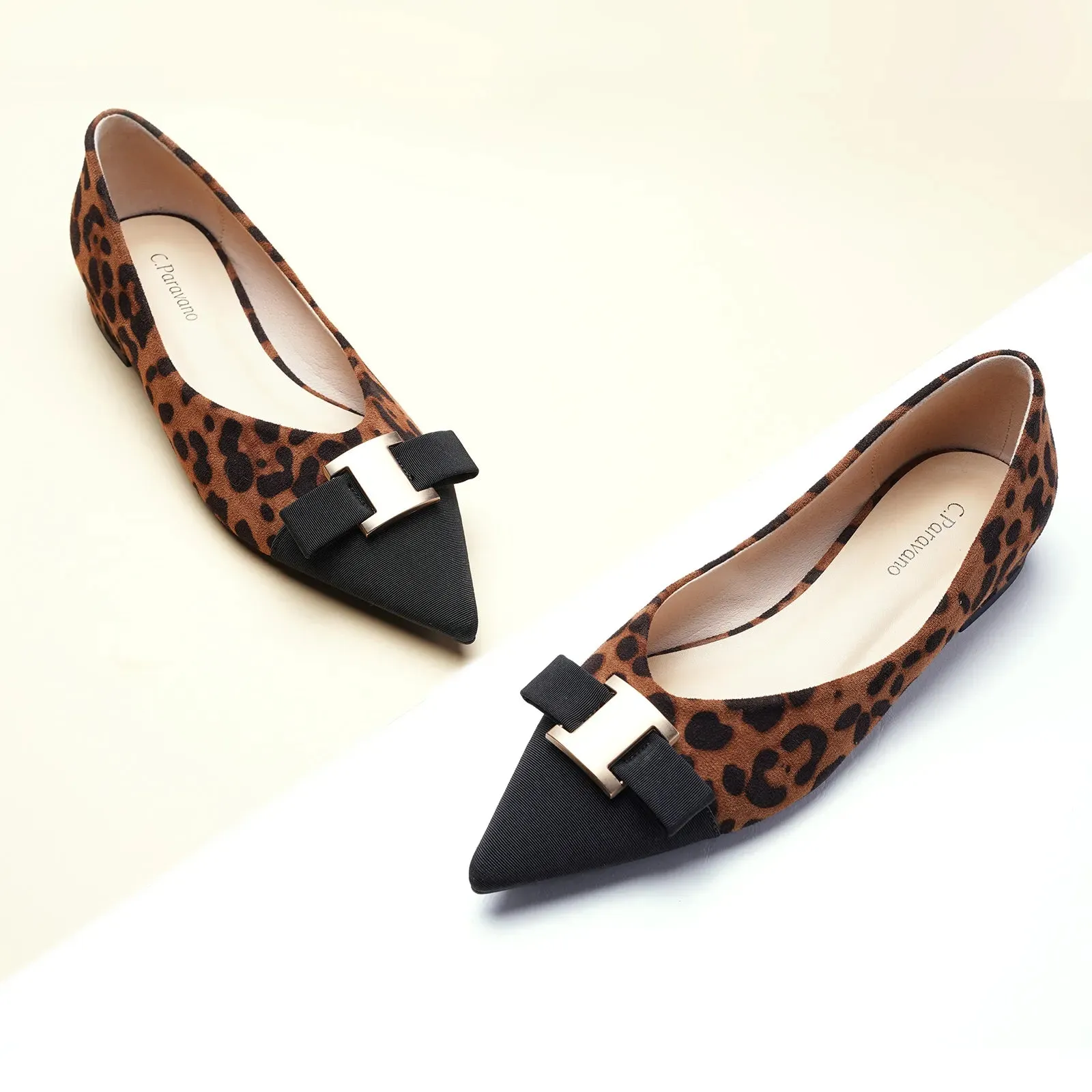 Metal Tie Flats (Aida) Leopard