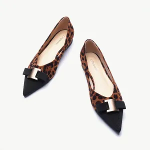 Metal Tie Flats (Aida) Leopard