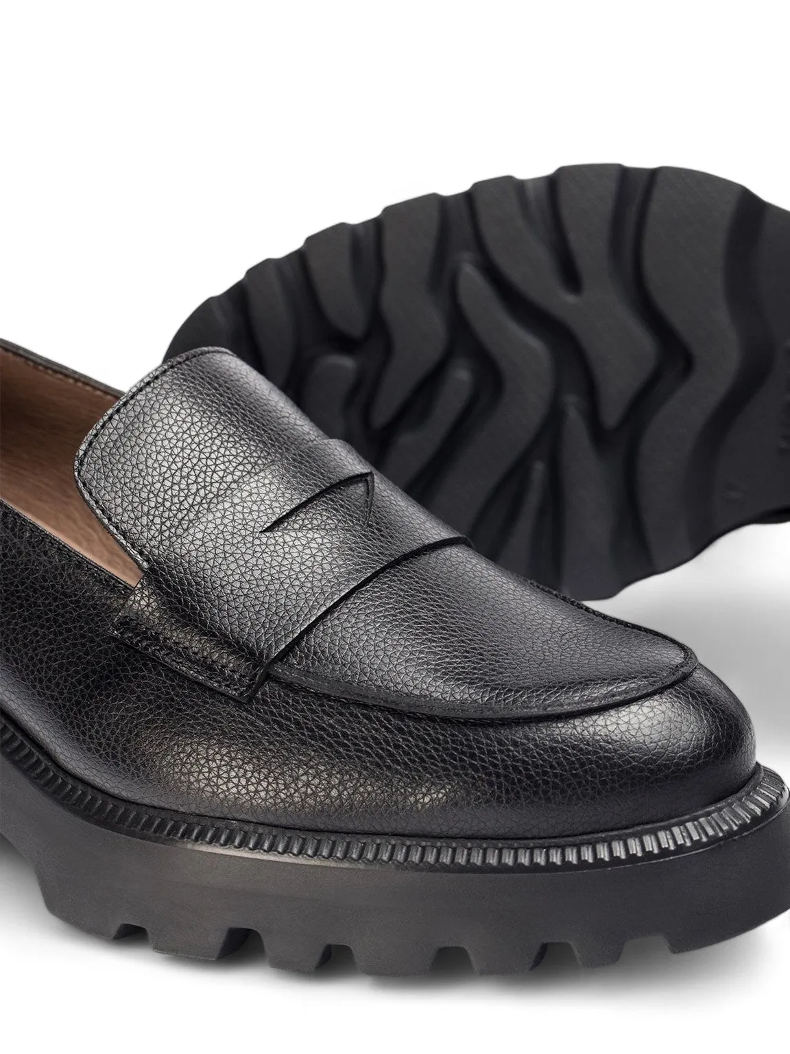 Moonfly Penny Platform Loafers