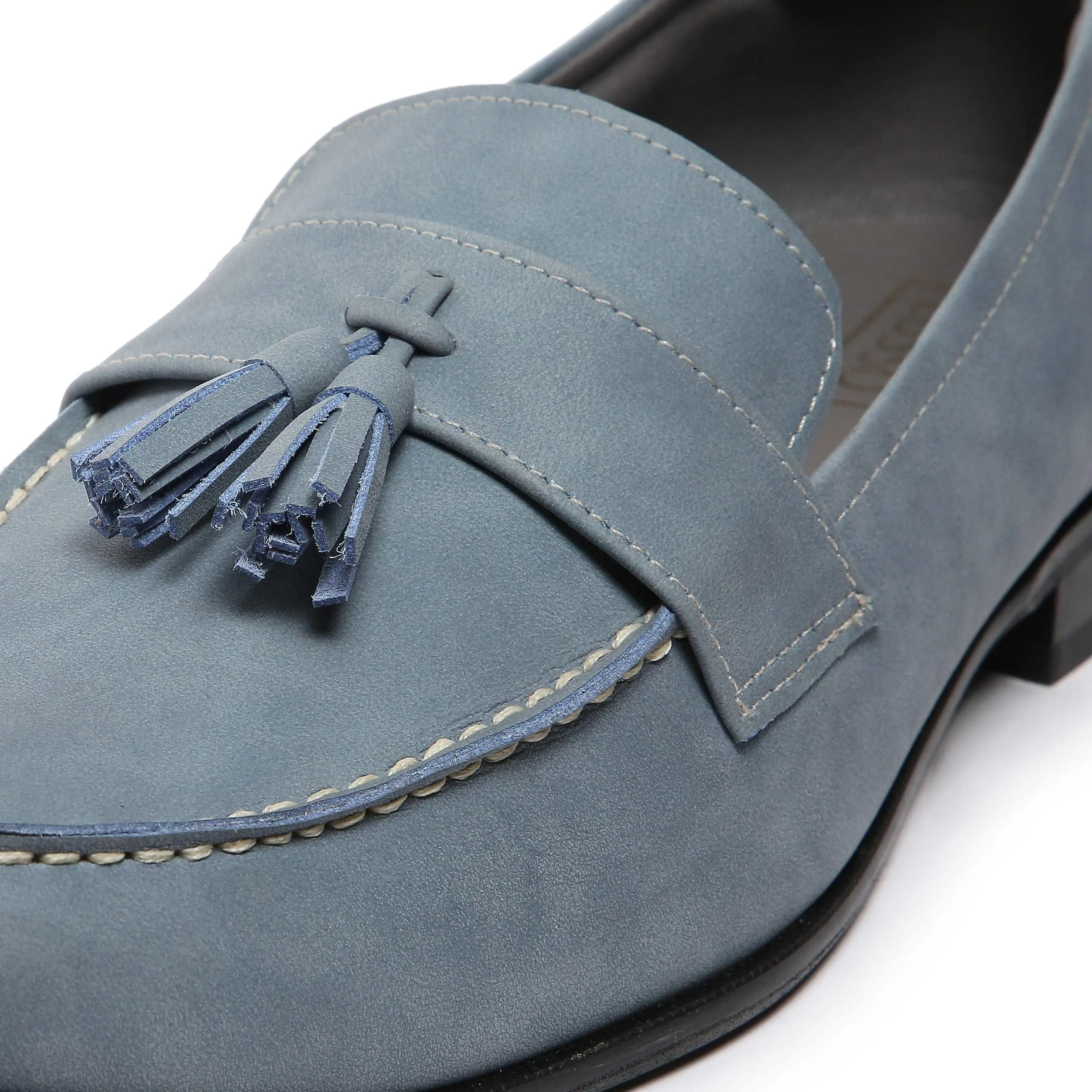 N-BUCK BLUE | TASSEL SLIP-ON