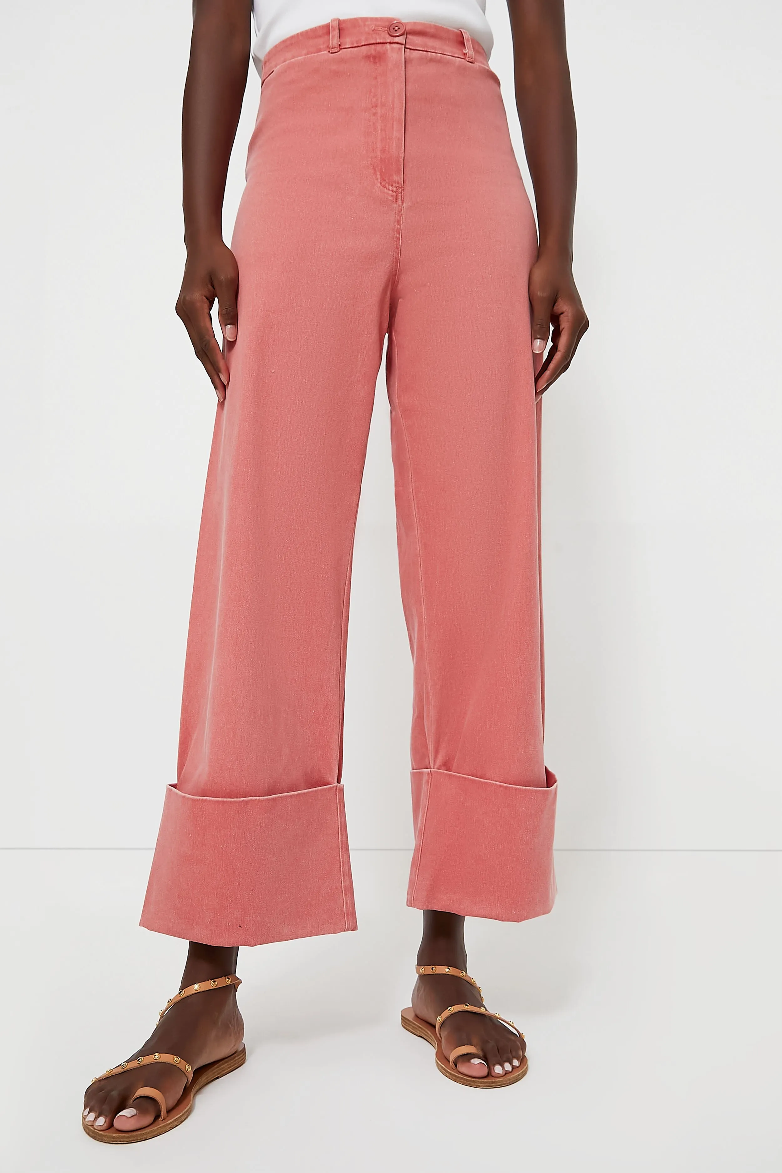 Nantucket Red Stretch Twill Florence Pants