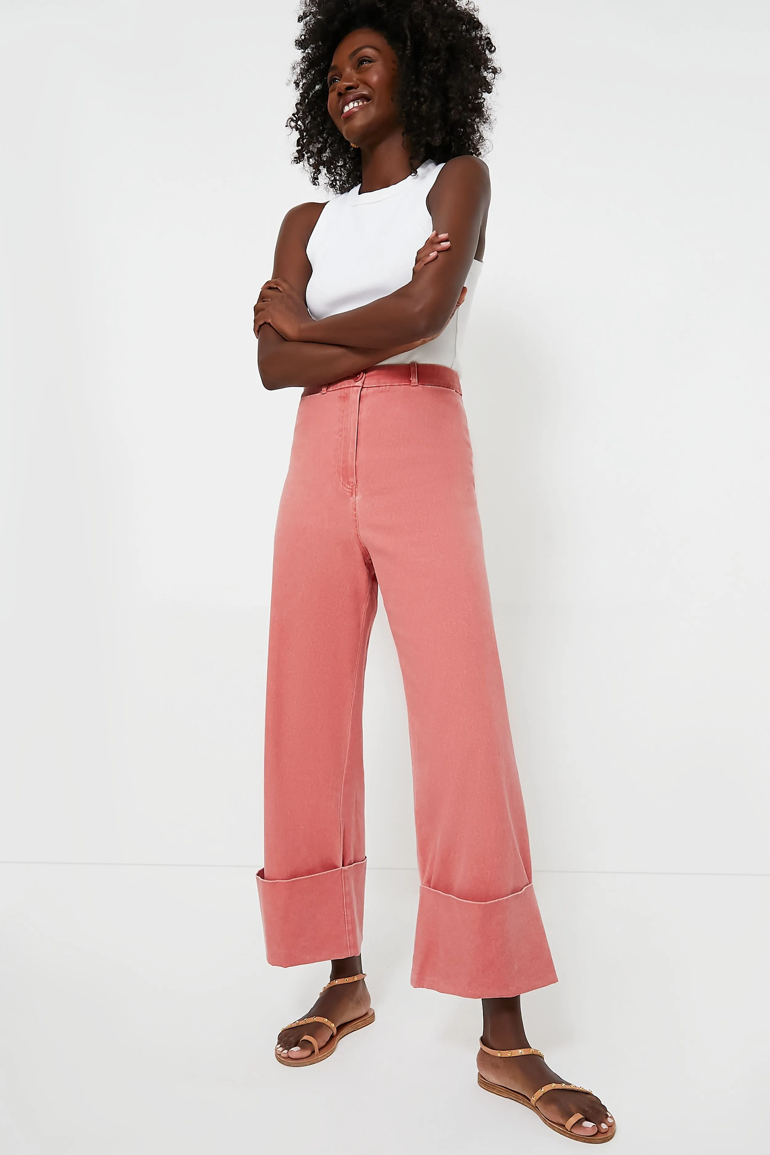 Nantucket Red Stretch Twill Florence Pants