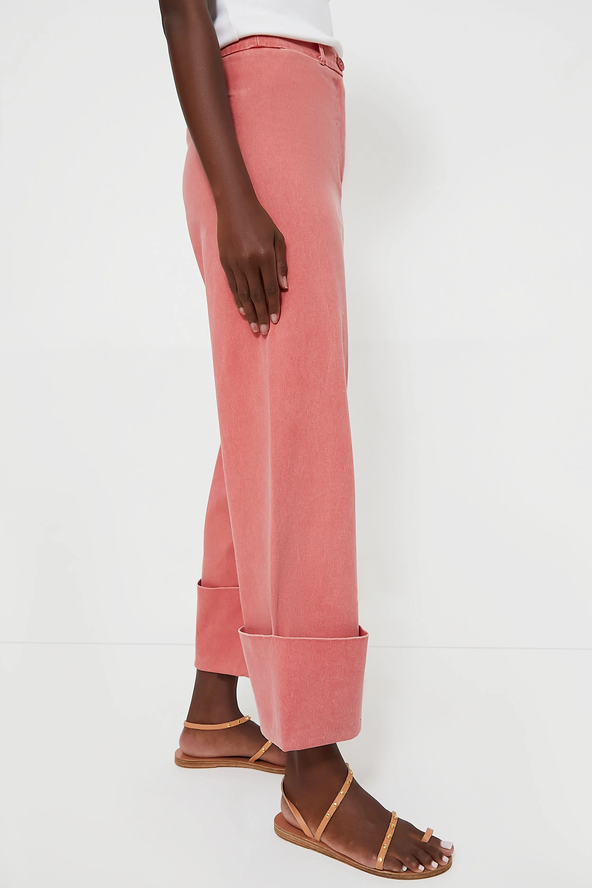 Nantucket Red Stretch Twill Florence Pants