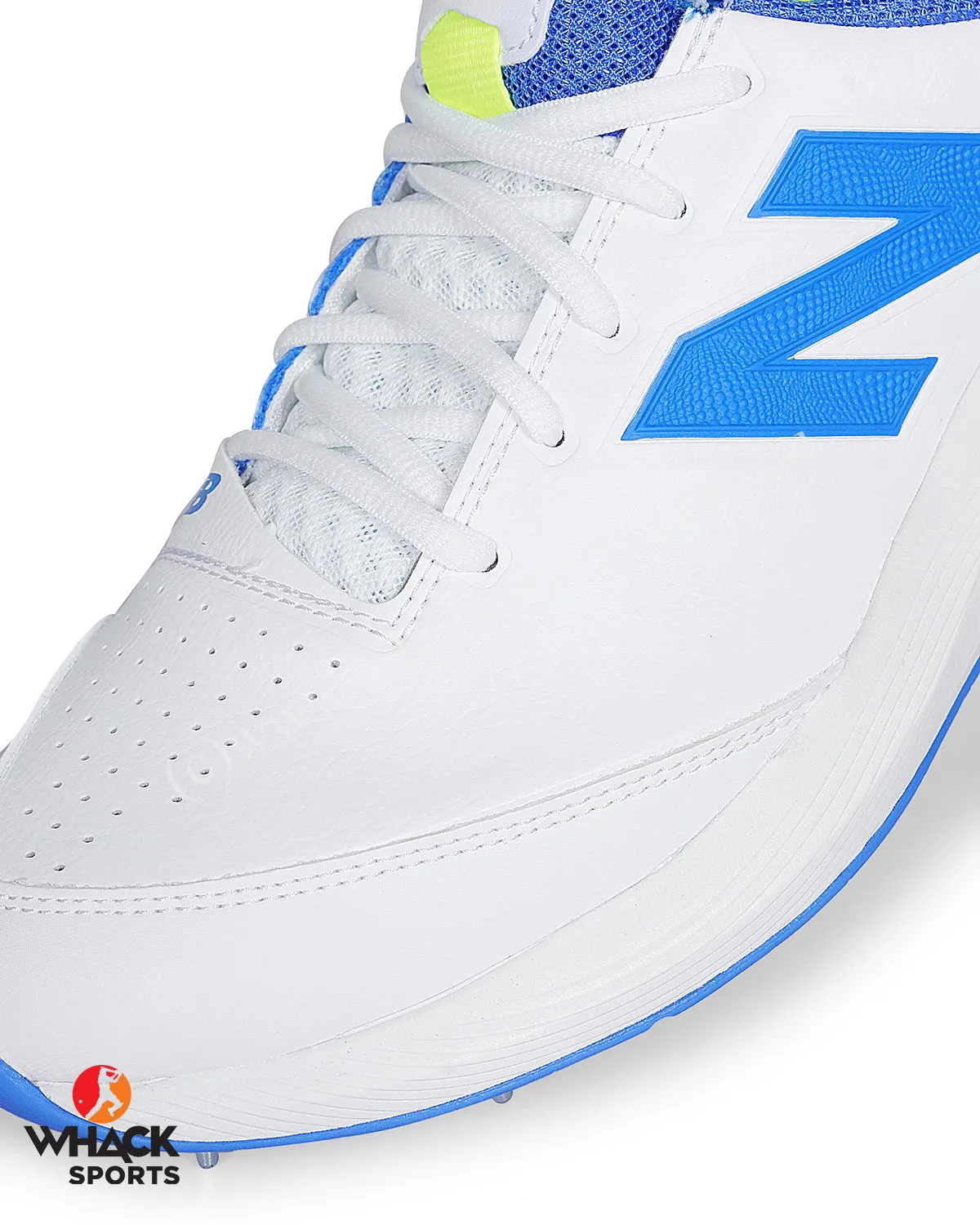 New Balance CK4030 W5 Cricket Shoes - Steel Spikes - White/Blue