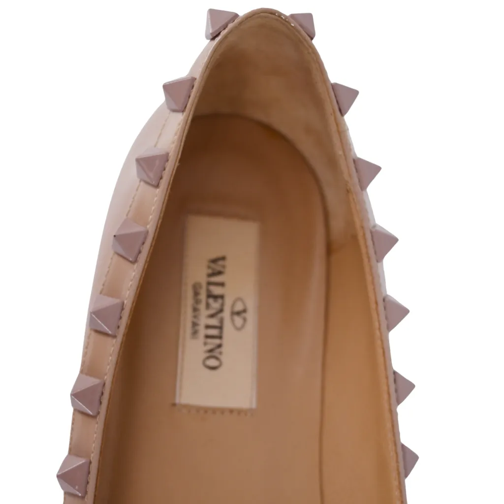 Patent Rockstud Ballet Flats