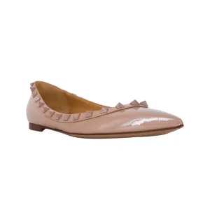 Patent Rockstud Ballet Flats