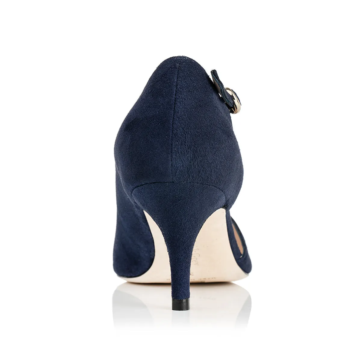 Phillie Extra-Wide Fit Shoes - Navy Suede