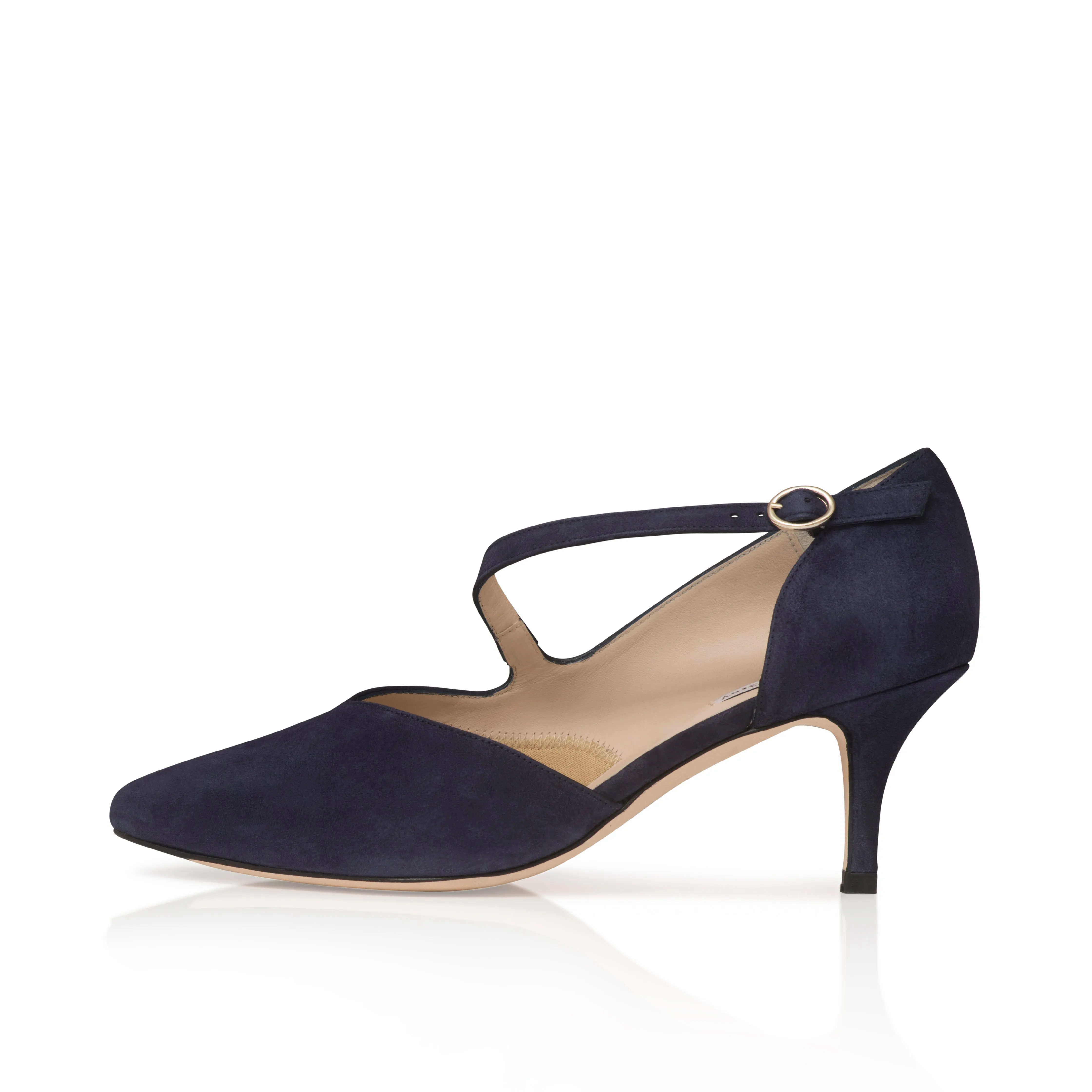 Phillie Extra-Wide Fit Shoes - Navy Suede