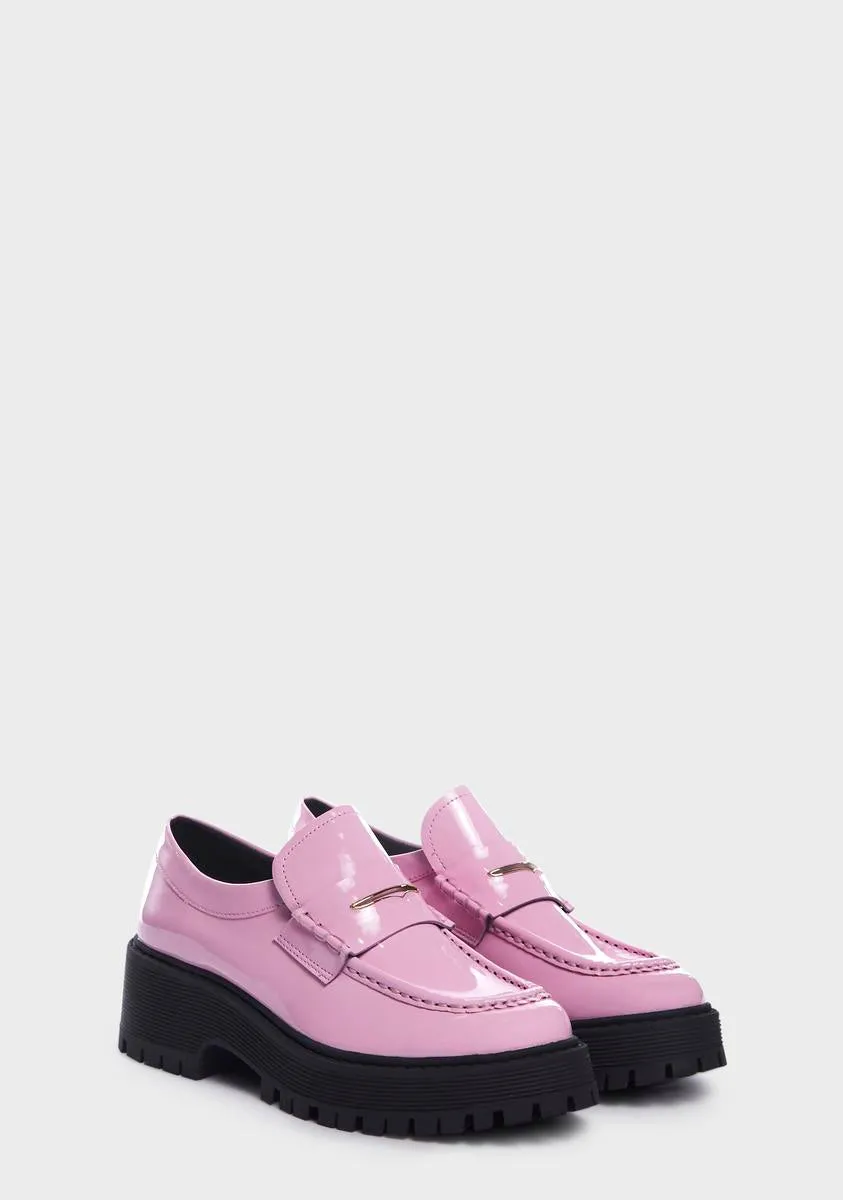 Pink Patent Malvern Loafers