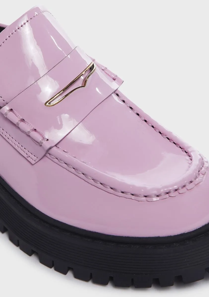 Pink Patent Malvern Loafers