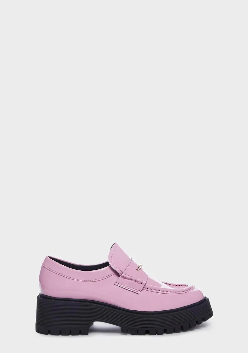 Pink Patent Malvern Loafers