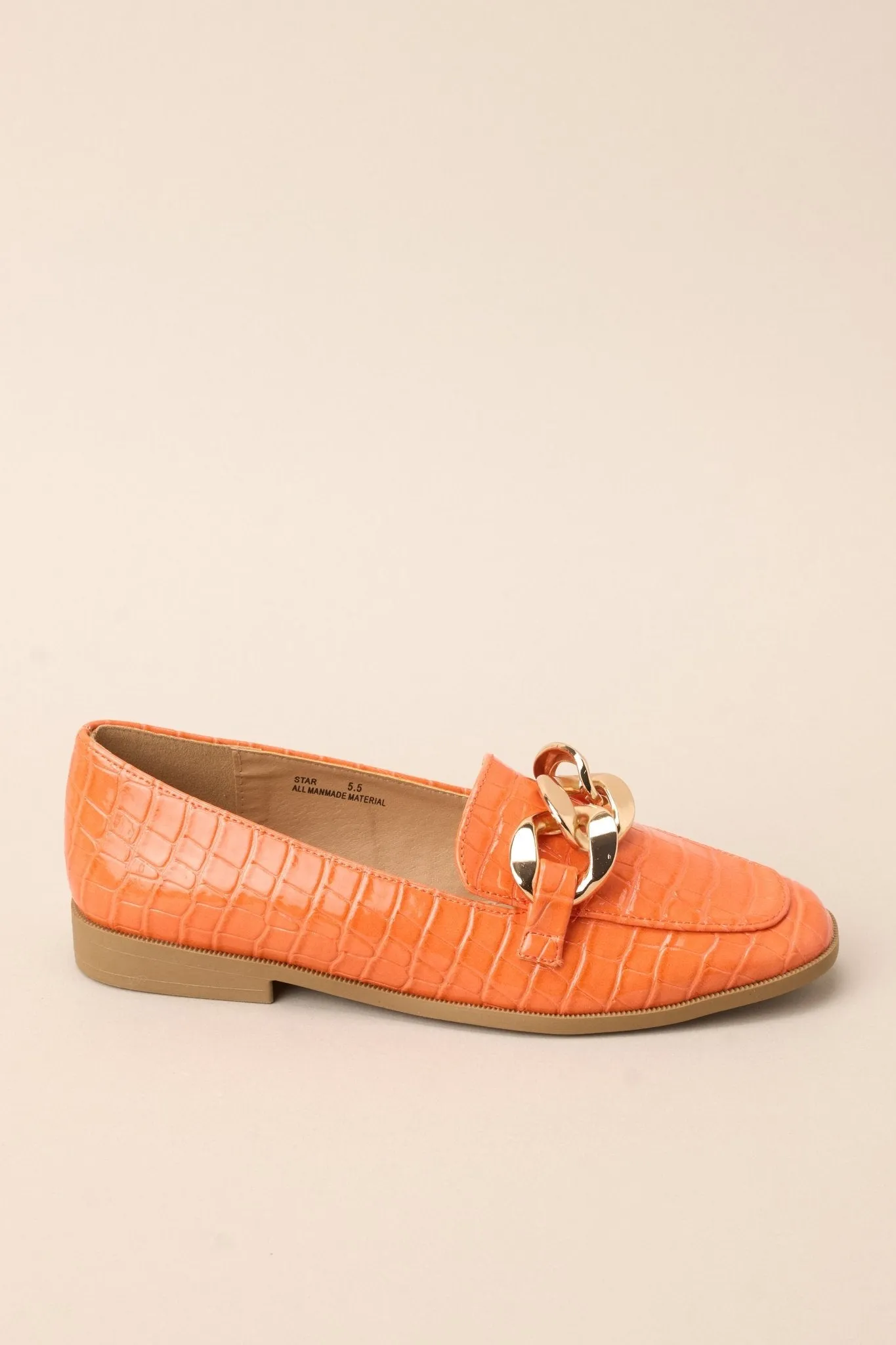 Put A Pin In It Orange Loafers