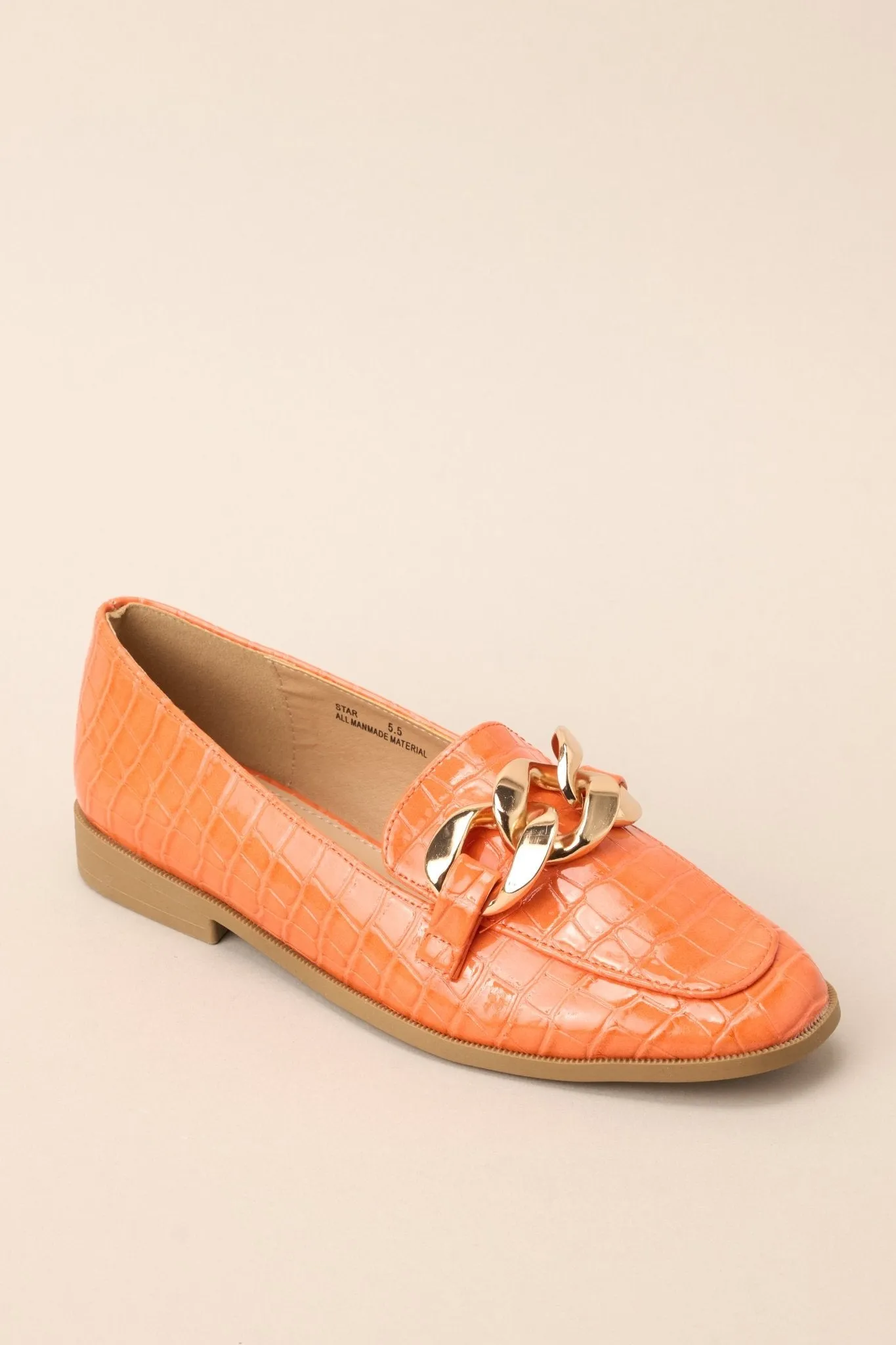 Put A Pin In It Orange Loafers