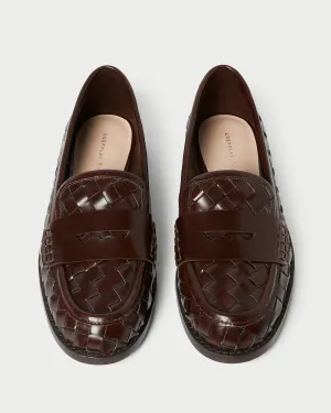 Rachel Espresso Woven Loafer