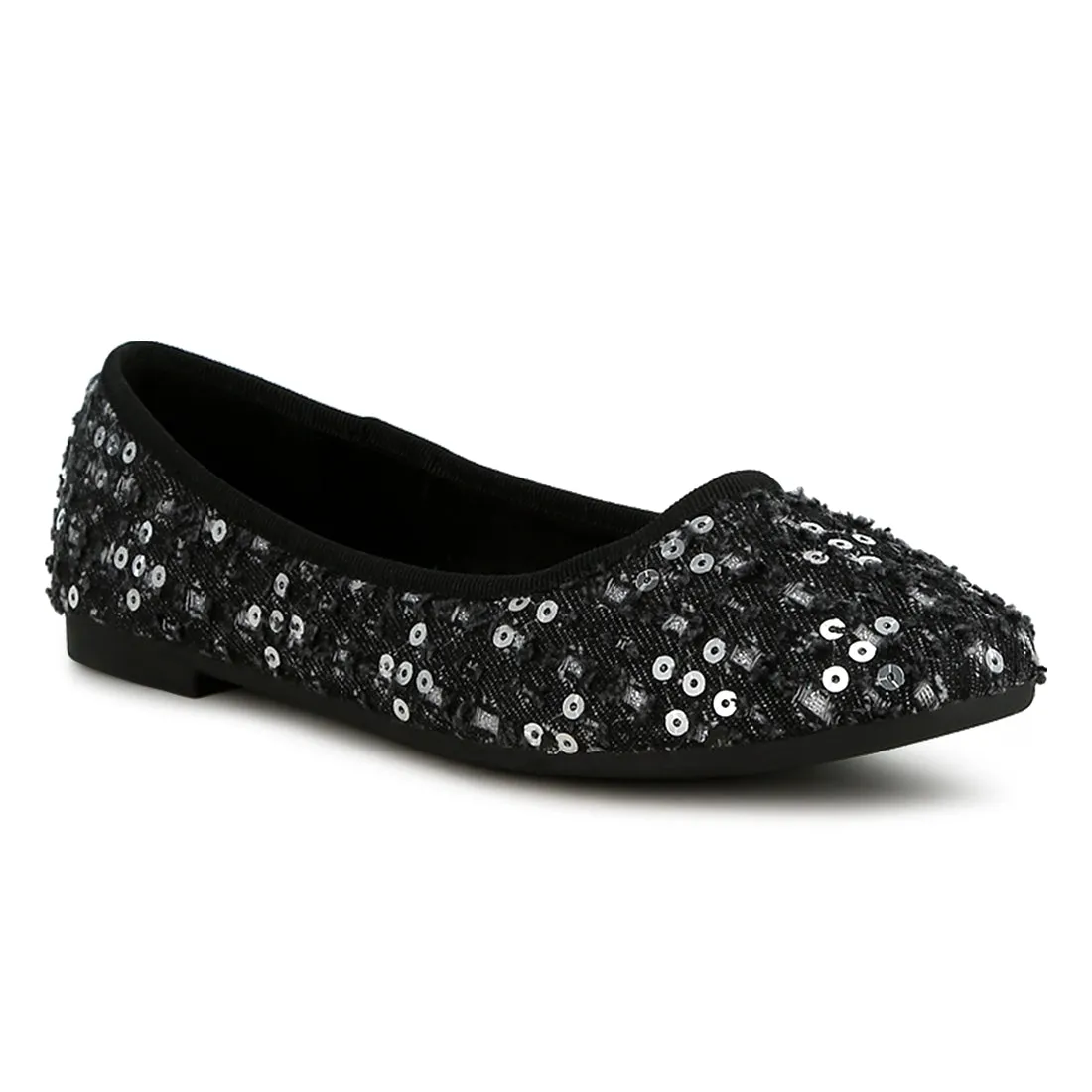 Sequin Ballet Flats