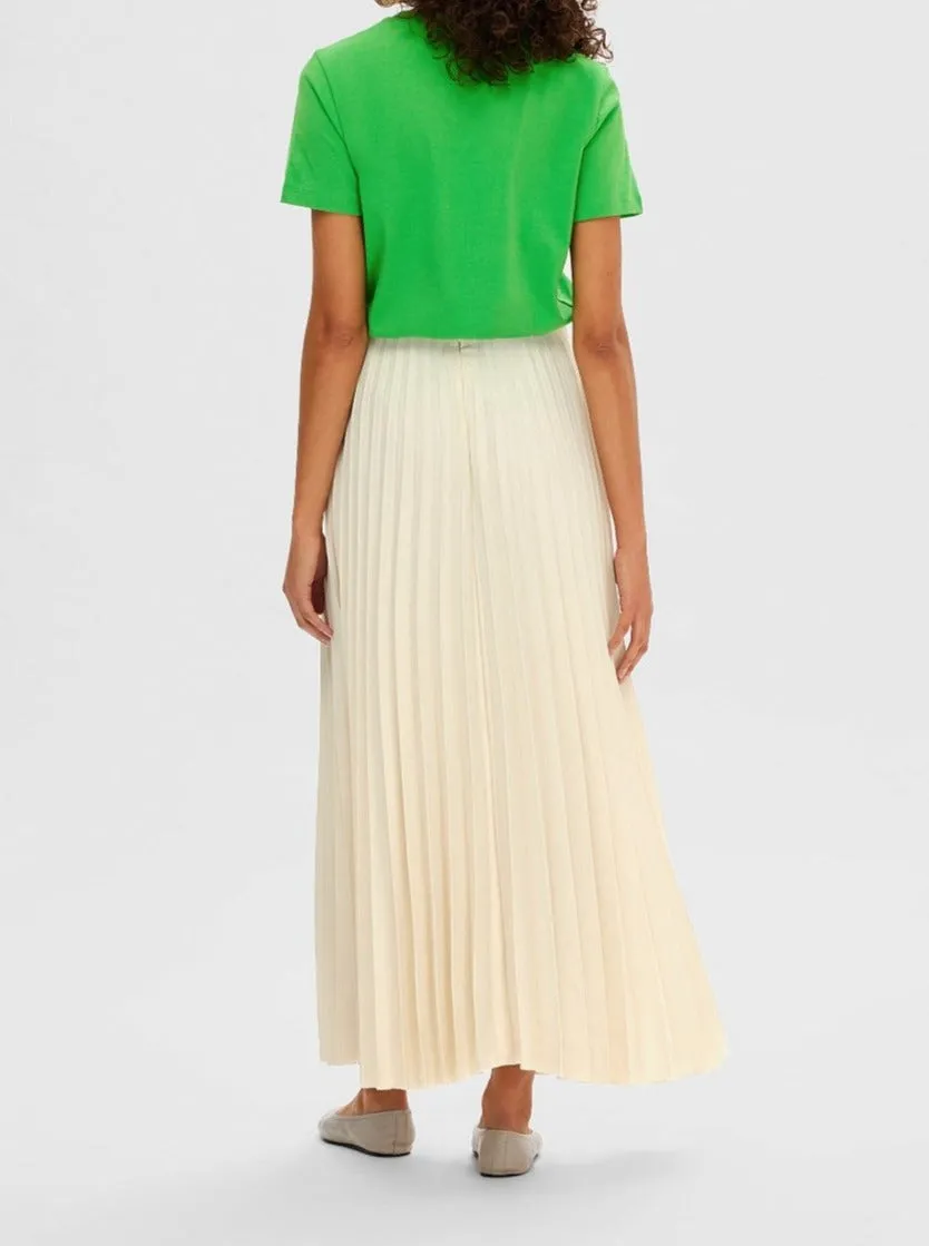 SLFTINA HW ANKLE PLISSÉ SKIRT | BIRCH