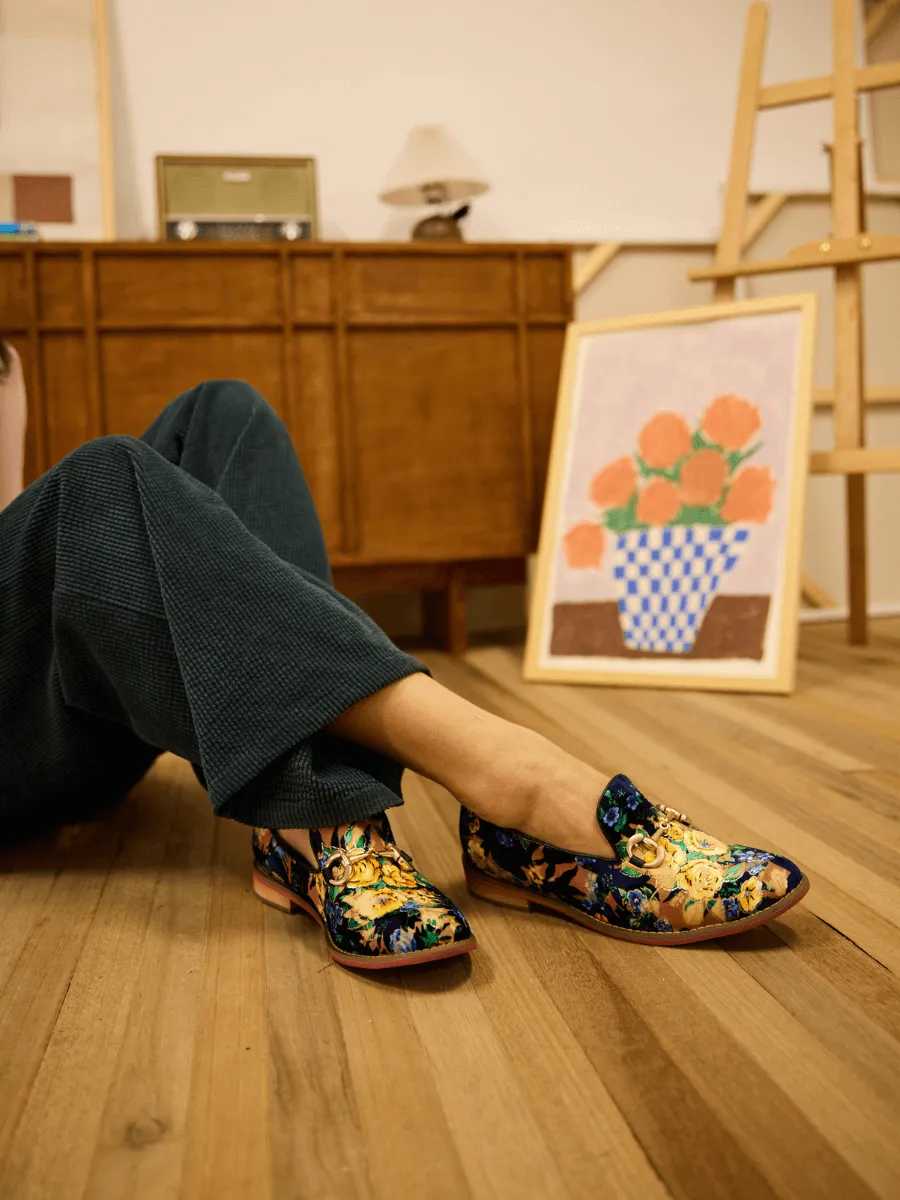 Soffia | Essie Floral Printed Suede Loafer