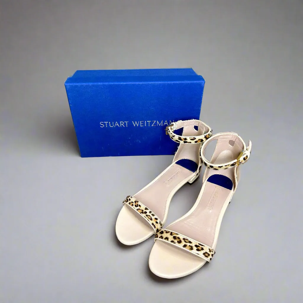 Stuart Weitzman leopard sandals, size 9