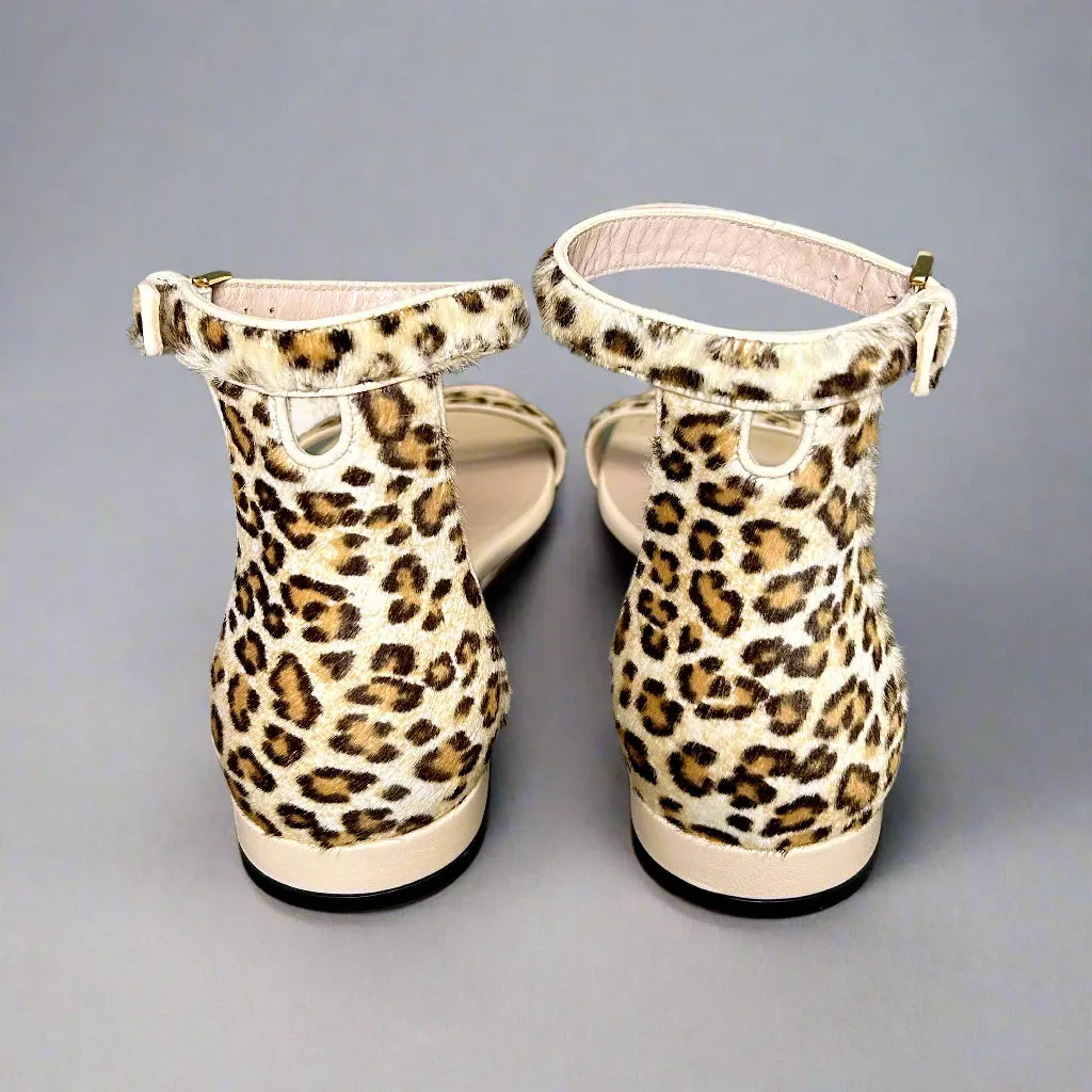 Stuart Weitzman leopard sandals, size 9