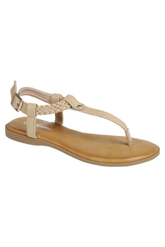 Taupe Braided Sandal