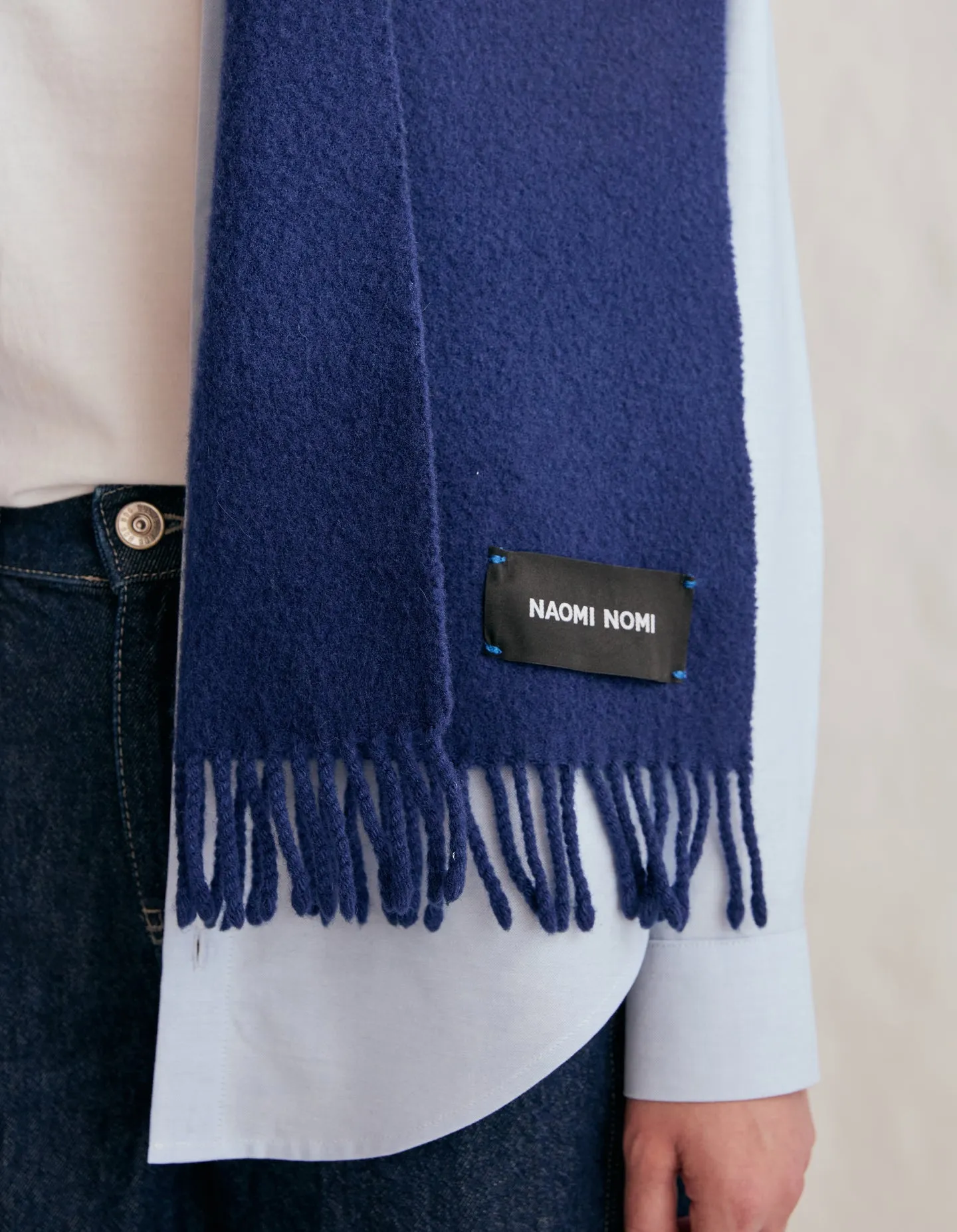 The Wool Scarf (Moonlight Blue Mongolian Wool)