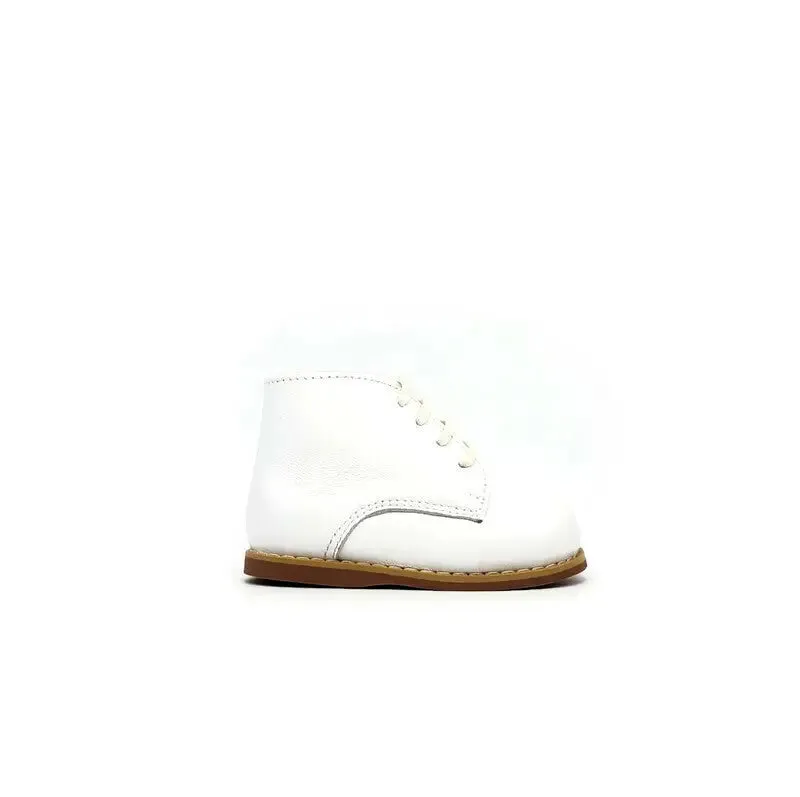 White Leather Walking Shoe